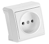 Розетка одинарная без заземления VERA