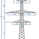 Опоры линий электропередачи 3П330-2-5,0