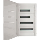 Бокс распределительный 4 рейки, 72 модуля, белая дверь 401769