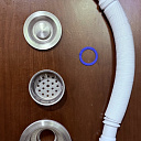 Сифон для раковины с нержавеющим корпусом Ф114 мм (30)