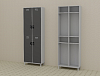 Шкаф металлический гордеробный 700*450*2000