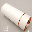 Алюминиевый точечный светильник GU10 Downlight TK-109, песочный белый+золото (TEKLED), артикул 143-03550