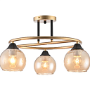 Люстра 9094-3 3xE27 BLACK+GOLD (TEKLED) 159-18001