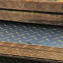 Лист стальной рифлёный