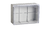 Коробка КМ41255 распаячная для о/п 100х100х50 мм IP44 (RAL7035, 6 гермовводов, защелкивающаяся крышк (48 шт)