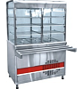 Прилавок-витрина холодильный ПВВ(Н)-70КМ-С-03-НШ вся нерж. с гастроемкостями (1500 мм)