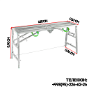 Строительные лестницы-столы, оцинковка, складные, прочные, Китай