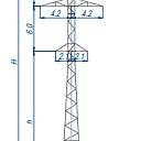 Опоры линий электропередачи ПС110-6