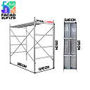 Строительные леса оцинкованные с настилом, труба Ø40 мм, стенка-2.5 мм