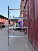 Строительные леса оцинкованные, труба Ø40×2.5мм, настил в комплекте Фото #7900688