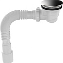 Aquant сифон для душевого поддона хром под d60мм с гт. 40х40/50, h67 мм