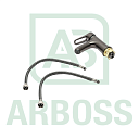 Смеситель для раковины и умывальника (Zegor dark grey Pud1-A045)