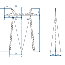 Опоры линий электропередачи ПБ4