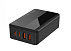 Домашнее зарядное устройство LDNIO (A4808Q) 2USB + 2 Type-C 65 Вт + кабель Micro Black