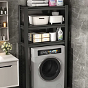 Металлический стеллаж для ванной с регулируемыми полками