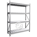 Стеллаж MS Pro Z 2000х1200х400 (4 яруса с секционным настилом)