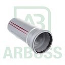 Труба канализационная ф 110х2000 мм Ostendorf