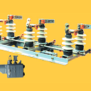 Разъединитель двух и трехполюсовый, серии РЛНД на напряжение 10 kV