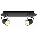 Люстра S1681 2xGU10 CHROME+BLACK 350x100x150 (TEKAVIZE) 159-17788