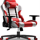Игровое кресло DJ-3 (красно-белое)