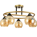 Люстра 9094-5 5xE27 BLACK+GOLD (TEKLED) 159-18002