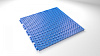 Модульное напольное покрытие из ПВХ, 300х300х12 мм, голубой