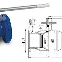 Кран шаровый стальной Temper 28420150 DN150 PN25 фланцевый