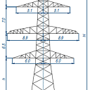 Опоры линий электропередачи У330-2+9
