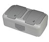 Розетка двойная ip54 с крышкой Viko Palmiye