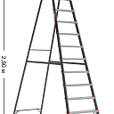 Алюминиевая стремянка 17012