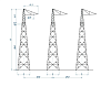 Опоры линий электропередачи УСК 750-1+15