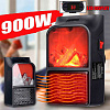 Мини обогреватель с камином Flame handy heater (900 Ватт)