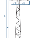 Опоры линий электропередачи ПС110-9В