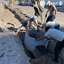 Установка бетонных колодцев