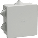 Коробка КМ41235 распаячная для о/п 85х85х40мм IP44 (RAL7035, 6 гермовводов), полистирол, в упаковке 60 шт