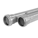 Труба BASE ф 75 с раструбом L=0.25 м