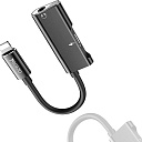 Аудиоадаптер Yesido 2 в 1 YAU-11, черный