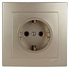 TOURAN Розетка с ЗК ЗОЛОТО