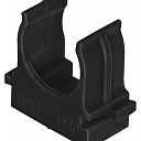 Крепеж-клипса для трубы 20 мм для прямого монтажа (100 шт.) черный TDM