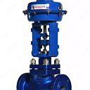 Клапан запорно-регулирующий фланцевый с ручным приводом и с КОФ Ду 25 Ру1,6 3