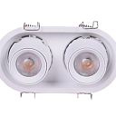 Светильник LED Downlight, 2*7W, 4000K, с сотоподобным рассеивателем, белый (TEKLED), артикул 143-03492