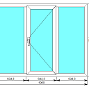 Окно-2_2 ПВХ 6000