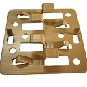 Кляммер для сухого монтажа из оцинкованной стали К-4, 70х70х1,2 мм