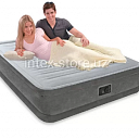 Надувная кровать двуспальная с насосом Intex 67770