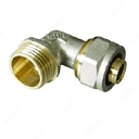 Уголок переходной с металлопластиковой трубы на наружную резьбу