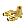 Угольник латунный двойной GOLDFIX 16x1/2"x16 со стенкой GENERAL FITTINGS