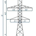 Опоры линий электропередачи (35кВ, 110кВ, 220кВ, 330кВ, 500кВ, 750кВ)