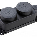 Розетка с заглушками 2Р+РЕ 1х16А 220-240V (каучук)