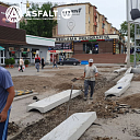 Установка лотков