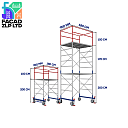 Строительные леса на колёсах с паддоном для фасадных внутренних работ